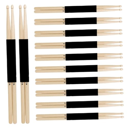 12 Pares de Baquetas de Arce para Bateristas, Ligeros Accesorios de Percusión para Adultos, con Mayor Velocidad y Aderencia para Interpretación Profesional miniatura 1