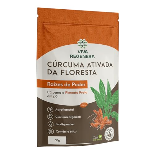 CÚRCUMA ORGÂNICA COM GENGIBRE EM PÓ - 60g