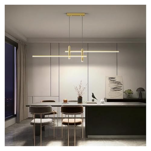 Lampe suspension LED pour table à manger, éclairage linéaire blanc moderne Chaner