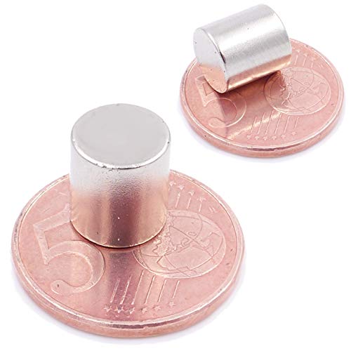 Brudazon | 3 Mini Aimants Disques 9x9mm | N52 Niveau Le Plus Forte - Aimants en néodyme Ultra Fortes | Aimant de Puissance pour modélisme, Photo, Tableau Blanc, Artisanat | Disque Extra Forte Cover