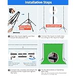 Hemmotop Backdrop Stand 10x8ft (WxH), Photography Background Stand for Parties, Adjustable Photo Backdrop Stands Kit for Wedding, Photo Booth, Party, Decoration, Balloon, Projector Screen - Image 5