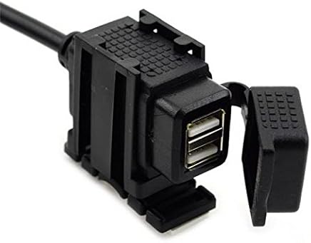 JenNiFer 5V 2.1 A Impermeable Motocicleta Dual USB Cargador De Coche para Tel?fonos M?viles Tablet GPS JenNiFer 5V 2.1 A Impermeable Motocicleta Dual USB Cargador De Coche para Tel?fonos M?viles Tablet GPS