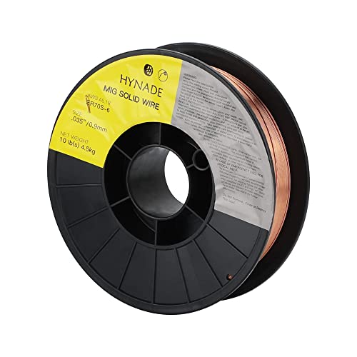 Hynade HS-4.5KG Solid Welding Wire, Er70S-6 10-Pound Spool Carbon Steel 0.035'' Mig Solid Welding Wire thumb #2
