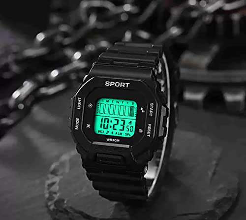 Image of Time Up Digital Dial 2025 Shock-Proof Water & Dust Resistant Alarm Student Watch for Boys & Girls (Age 5-17 Years)-GSK-101