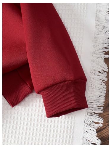 Girl's Graphic Bow Knot Hoodie Long Sleeve Drop Shoulder Hooded Sweatshirts4