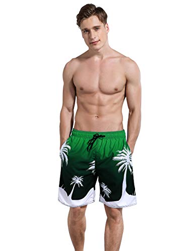 Bañador para hombre Milankerr verde elástico talla L de 97 cm a 102 cm 7