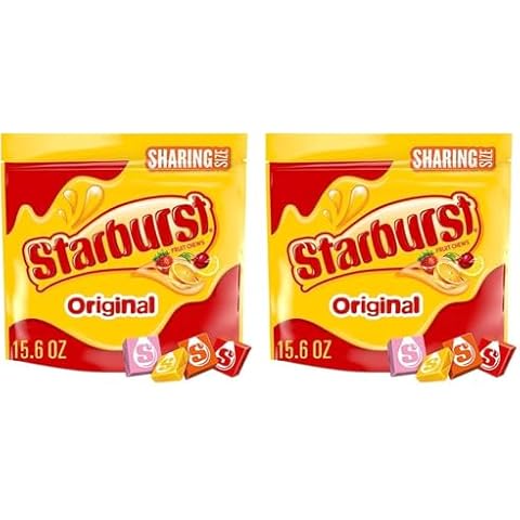 STARBURST Original Fruit Chews Chewy Summer Candy Sharing Size Bag, 15.6oz (Pack of 2) Cover