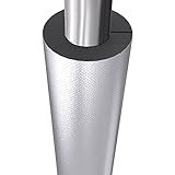 90 cm Lange Aluminiumfolie Gummi Kunststoff wasserdichte Isolierung Rohrwandstärke 10 mm Frostschutz Wasserleitung Isolierung Rohrmanschette (Size : 60mm)