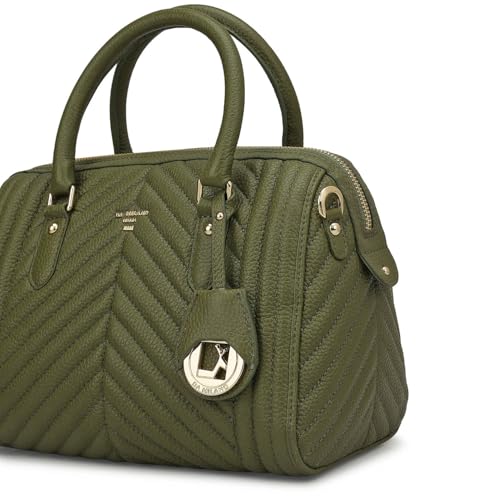Image of Da Milano Leather Satchel for Women (4459A-OL)