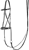 bitless bridle reitershop Hersteller: Harry's Horse Harry\'s Horse Hoofdstel Bitloos Kaakgekruist, zwart, Größe:cob
