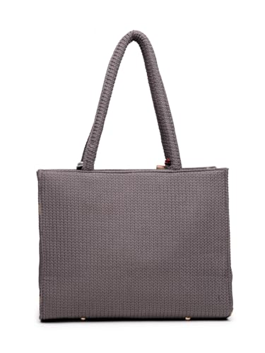Image of ENSAC Women's Floral Print Tote Bag | Lightweight Handbag with Zipper Closure
