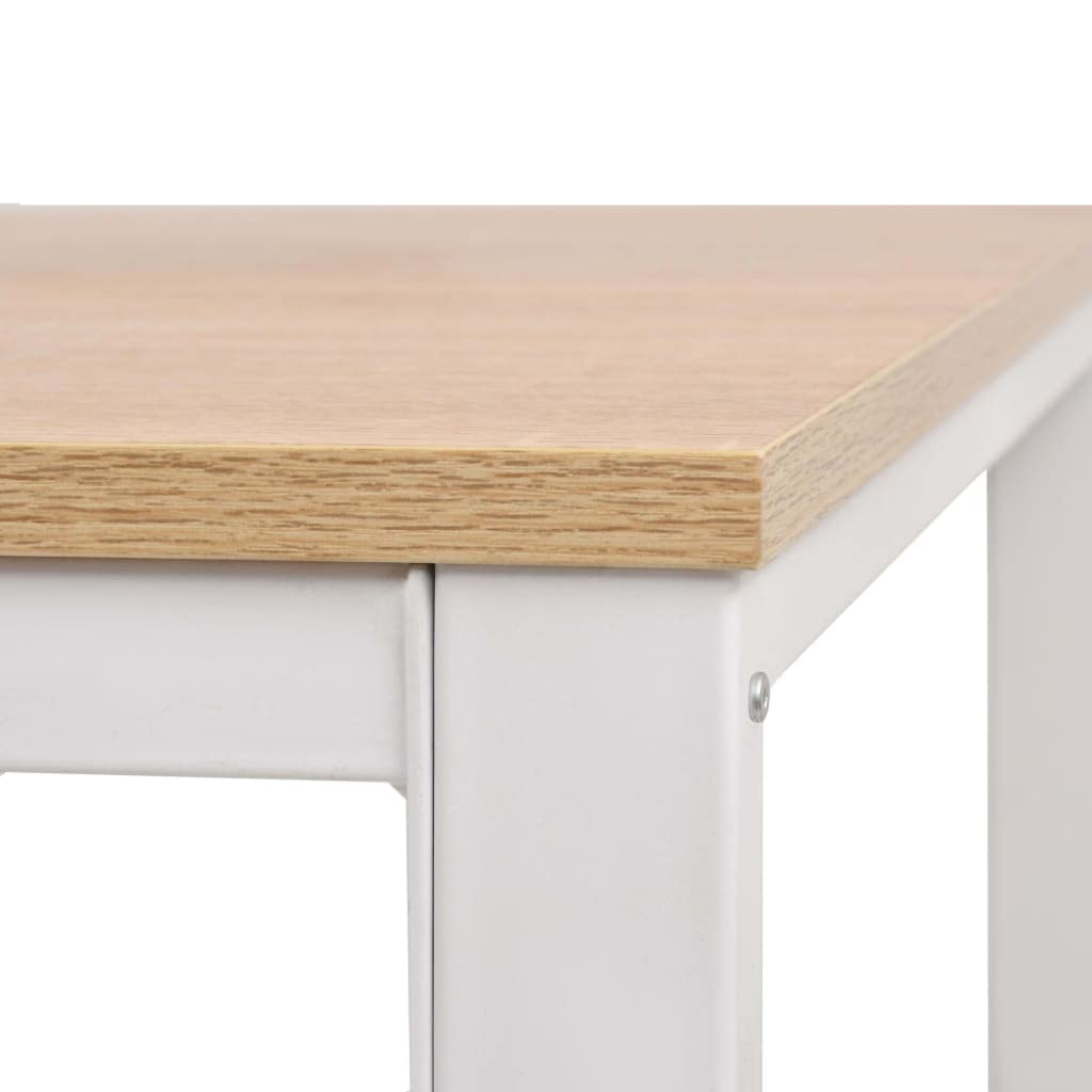 Tavolo Salvaspazio Scrivania Gaming Tavolo Consolle Scrivanie Gaming Scrivania 120x60x75 cm Rovere e Bianco per Studio Camera Da Letto Soggiorno Sala Studio