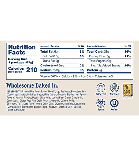 Nature's Bakery Fig Bars Variety Case Pack - Gluten Free Blueberry, Raspberry, Pomegranate, Apple Cinnamon, Peach Apricot, Oatmeal Crumble, Original Fig, Vegan, Non Gmo, 12 Boxes | Packaged By Mbb #TOP3