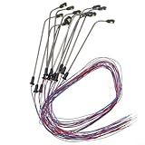 0 Yuanpgky Lot de 6 ou 12 lampes de chemin de fer pour décoration de jardin, décoration de paysage, modèle de réverbère en métal et plastique, 3 V-12 V blanc froid LED pelouse (lumière unique de 5,5 cm