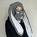 BILIPOPX Cute Balaclava Y2K Knitted Skiing Snowboarding Mask Grunge Beanies Kawaii Long Rabbit Ear Warm Hat for Men Women (Grey)