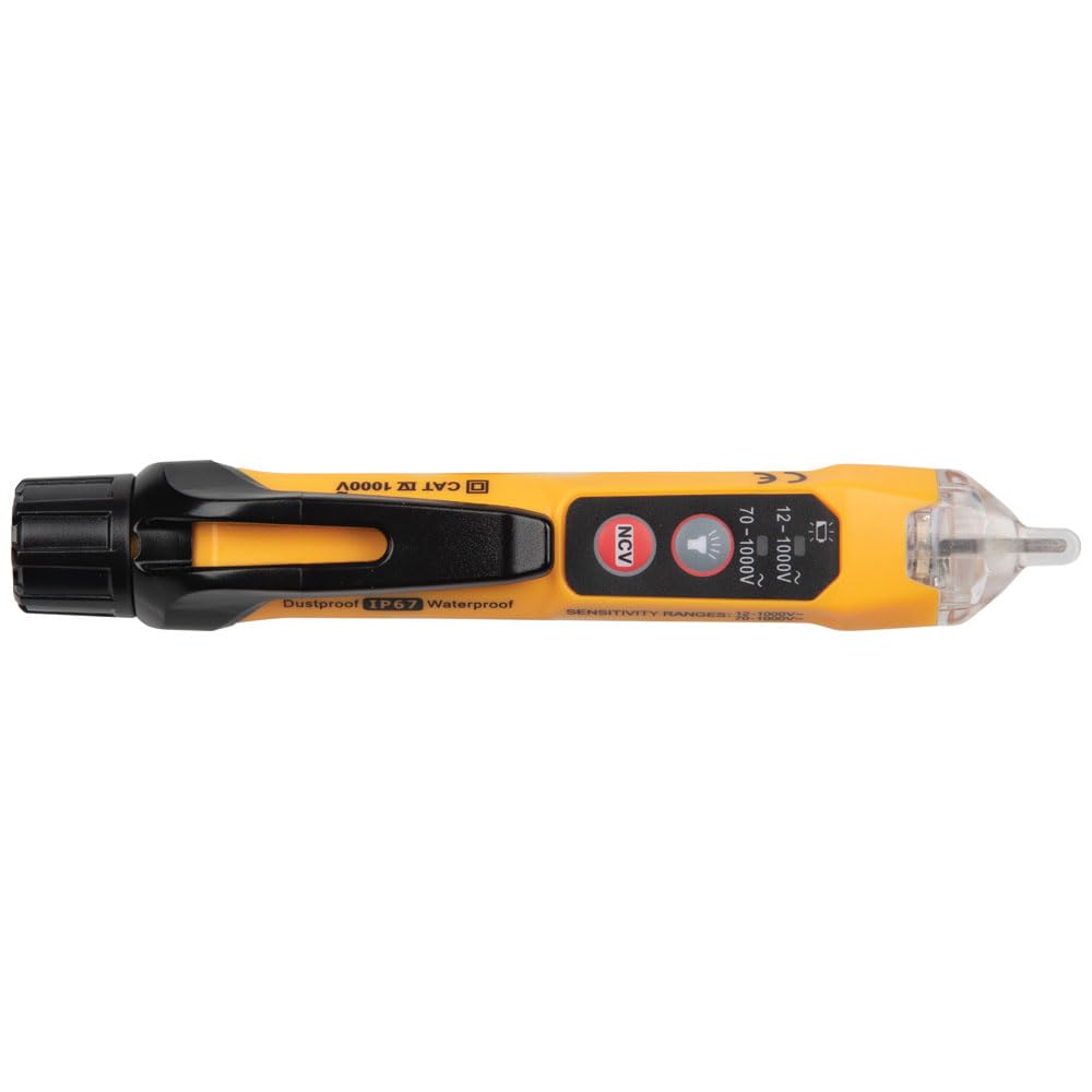 Klein Tools NCVT3PKIT Kit de test électrique, testeur de tension sans contact à double plage avec lampe de poche, testeur de tension AC/DC