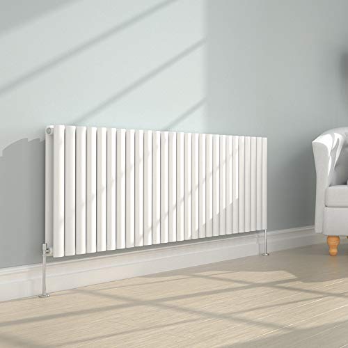 NRG Gloss White Horizontal Radiator 600x1593mm