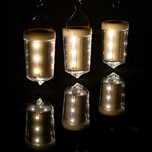 fantado PaperLanternStore.com 3-Pack Kit w/Remote Control Warm White 12-LED Omni360 Omni-Directional Battery Powered Lantern Light