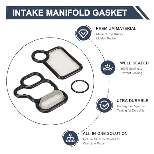 Image of 15815-RAA-A02 15815-PNA-003 Cylinder Head Solenoid Valve Gasket Kit for Honda Acura RDX Accord /Accord CROSSTOUR /CROSSTOUR /Odyssey /Pilot 3.5L /for 2003-2007 Honda Accord 2.4