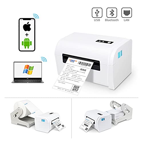 Image of Label Barcode Printer Thermal Printer Bar Code QR Code Sticker Machine 20mm-110mm 9200(USB with Bracket)