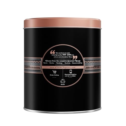 Image of 4700BC | Mocha Walnut Chocolate Popcorn | Gourmet Gift Tin 125g /135g (weight may vary)