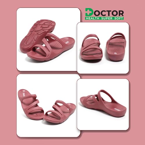 Image of DOCTOR HEALTH SUPER SOFT Women's Orthopedic Sandals And Slippers | Lightweight Anti-Skid Comfort Slides for Heel Pain Relief | Soft Cushion Sole Footwear for Everyday Use