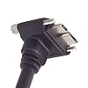 chenyang Micro USB 3.0 Cable USB 3.0 Type A Male to Micro B Male 90 Degree Down Angled Cable with Mount Panel Screws 1.2M
