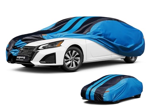 Image of Kaugung Car Cover Waterproof Custom Fit Nissan Altima (1998-2025), Full Exterior Cover for Automobiles Lightweight Resistant Outdoor Sun UV Rain Dust Snow Wind Protection.
