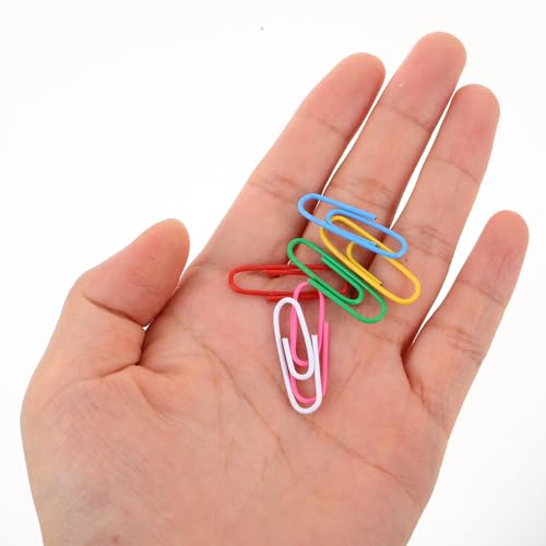 Trombones colorés 33 mm clips de bureau polyvalents pour marquage classeur