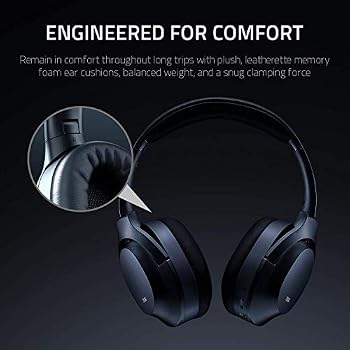 Razer Opus Active Noise Cancelling ANC Wireless Headphones: THX Audio  Tuning - 25 Hr Battery - Bluetooth \u0026 3.5mm Jack Compatible - Auto Play/Auto  Pause - Carrying Case Included - Midnight Blue: