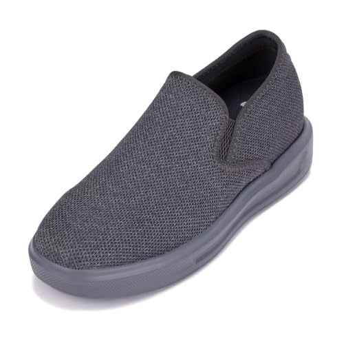 Image of CALTO Men's Invisible Height Increasing Elevator Shoes - Fashion Lightweight Slip-on Sporty Sneakers - 2.8 Inches Taller