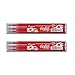Pilot, LOT de 2 Sets de 3 Recharges Roller FriXion Ball Rouge