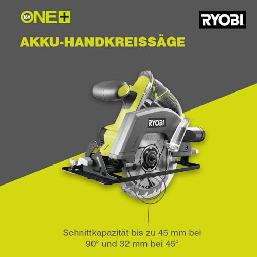Handkreissäge Ryobi 18 V ONE+ Akku R18CSP-0 für kabelloses Sägen
