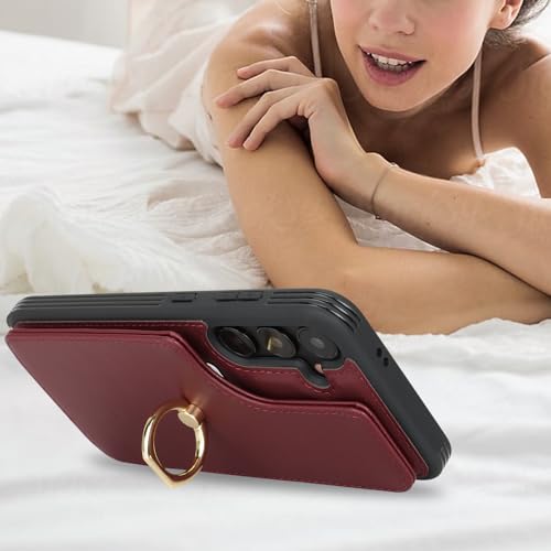 Lipvina for Samsung Galaxy S24 Plus Case with Strap,Wine Red by Lipvina - Used condition - Image 4
