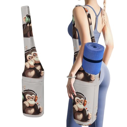 Sac tapis de yoga toile Music Monkey : finissez-en avec le transport encombrant