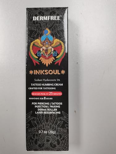8 Hours Maximum Strength Tattoo Numbing Cream,Numbing Cream,Painless Tattoo Numbing Cream for Tattooing, Piercing, Waxing & Injections,Hemorrhoid Treatment(0.7 Fl Oz)