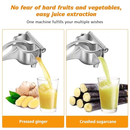 Image of Aluminium Manual Fruit Juicer Orange Heavy Duty Juicer Hand Press Metal Lime Juicer Hand Instant, Steel Handle Simple Fruit Juicer Press Squeezer Citrus Collectible Figure