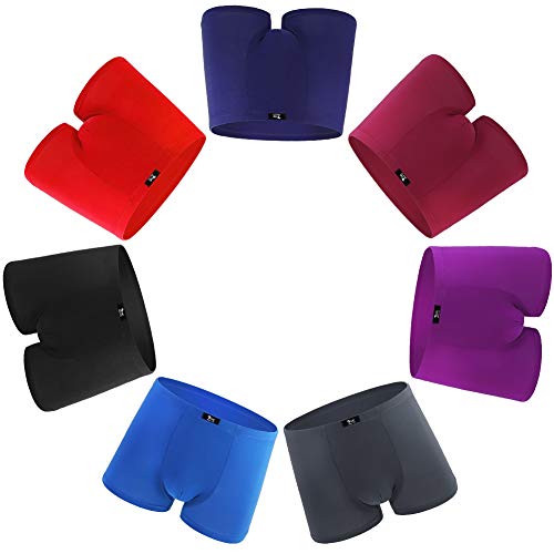 NXY Men's Sexy 7-Pack Low Rise Micro Modal Ultra Soft Pouch Trunks Black Boys Small