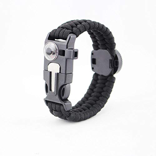 Preisvergleich Produktbild Tfsg Armschmuck Regenschirm Seil Armband Multifunktionale Field Survival Armband Thermometer Feuerstein Kompass Armband Outdoor Off-Road Muss-Outdoor 3