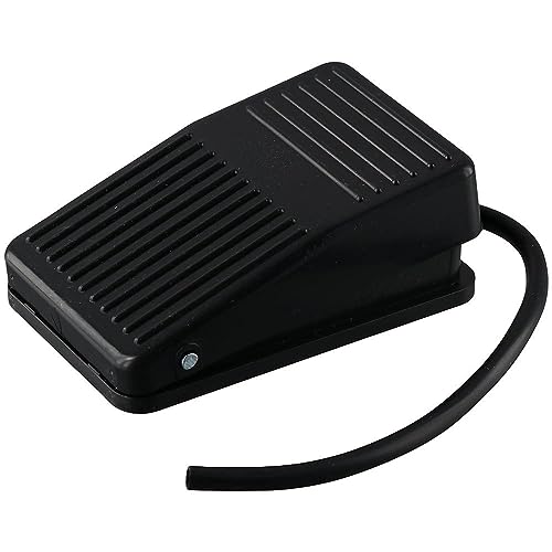 HOBBYIN Interruptor de pedal de plástico antiderrapante momentâneo 10A 250VAC SPDT NO NC Interruptor