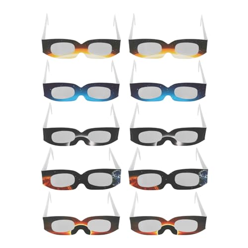 WOOXGEHM Gafas de Eclipse Solar de 10 Piezas, Cortinas Seguras de...
