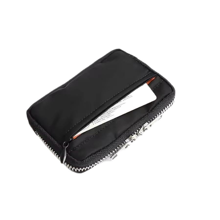 Waterproof Men Clutch Bag Nylon Cloth Men Long Wallet Casual Card Bag Pouch Wallet Purse(D)