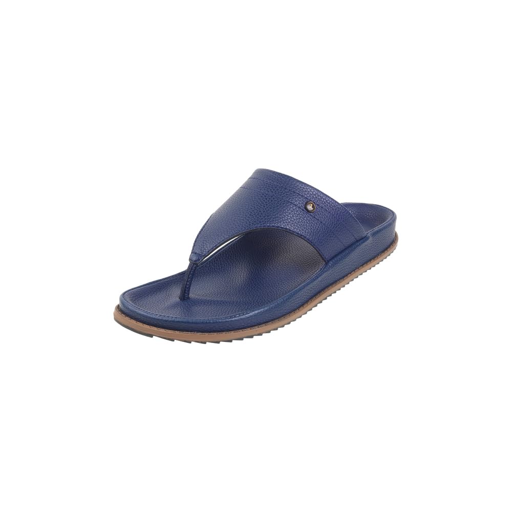 mochi Men Faux Leather Flat Comfort Thong Chappal-picture-40