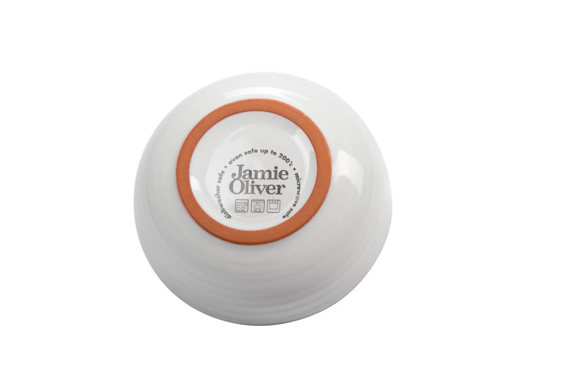 Jamie Oliver Big Love Super Server, grote serveerschaal van felgeel aardewerk met geschulpte randen, voor het serveren van pasta, salades, desserts, vaatwasser, magnetron, oven, 34 x 5 cm