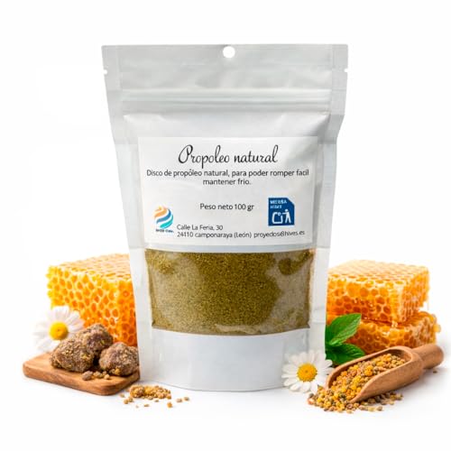 30th Honey Propóleo Molido Natural Puro 100 g, Máxima Potencia Bioactiva y Apoyo Inmunitario, Sin Aditivos Certificación Halal