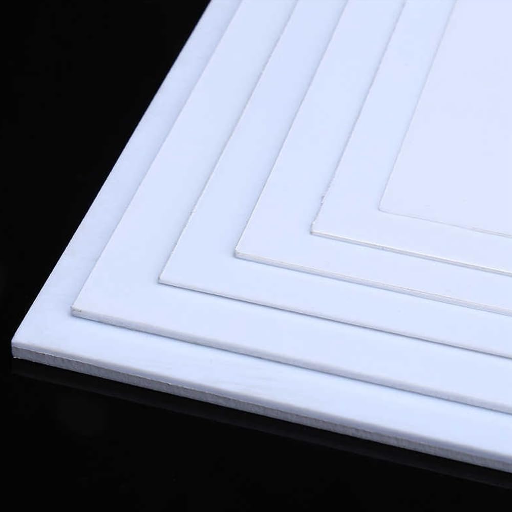 2pcs 2mm×250mm×250mm White ABS Board (Acrylonitrile Butdiene styrene), Anti-Static Board