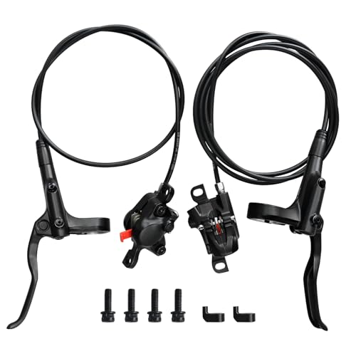 MT200 MTB Hydraulic Disc Brakes Set Left Front 800mm Right Rear 1450mm Mountain Bike Hydraulic Brake Mountain Bike Bicycle Disc Brake 2 Piston