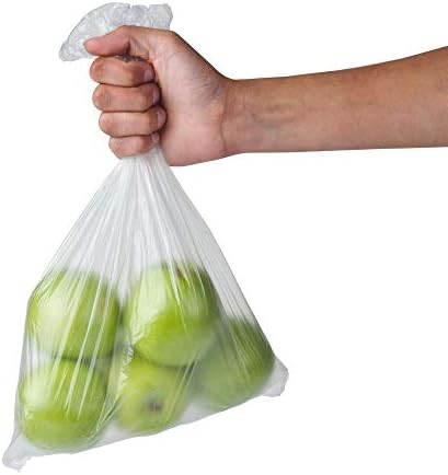350 Count Food Storage Bags on a Roll, 12" x 20" – Clear Plastic Produce Bags with Twist Ties – Heavy Duty Leakproof Bags for Fruit, Vegetables, Bread, and Kitchen Organization (1 Roll/350 bags) image 6