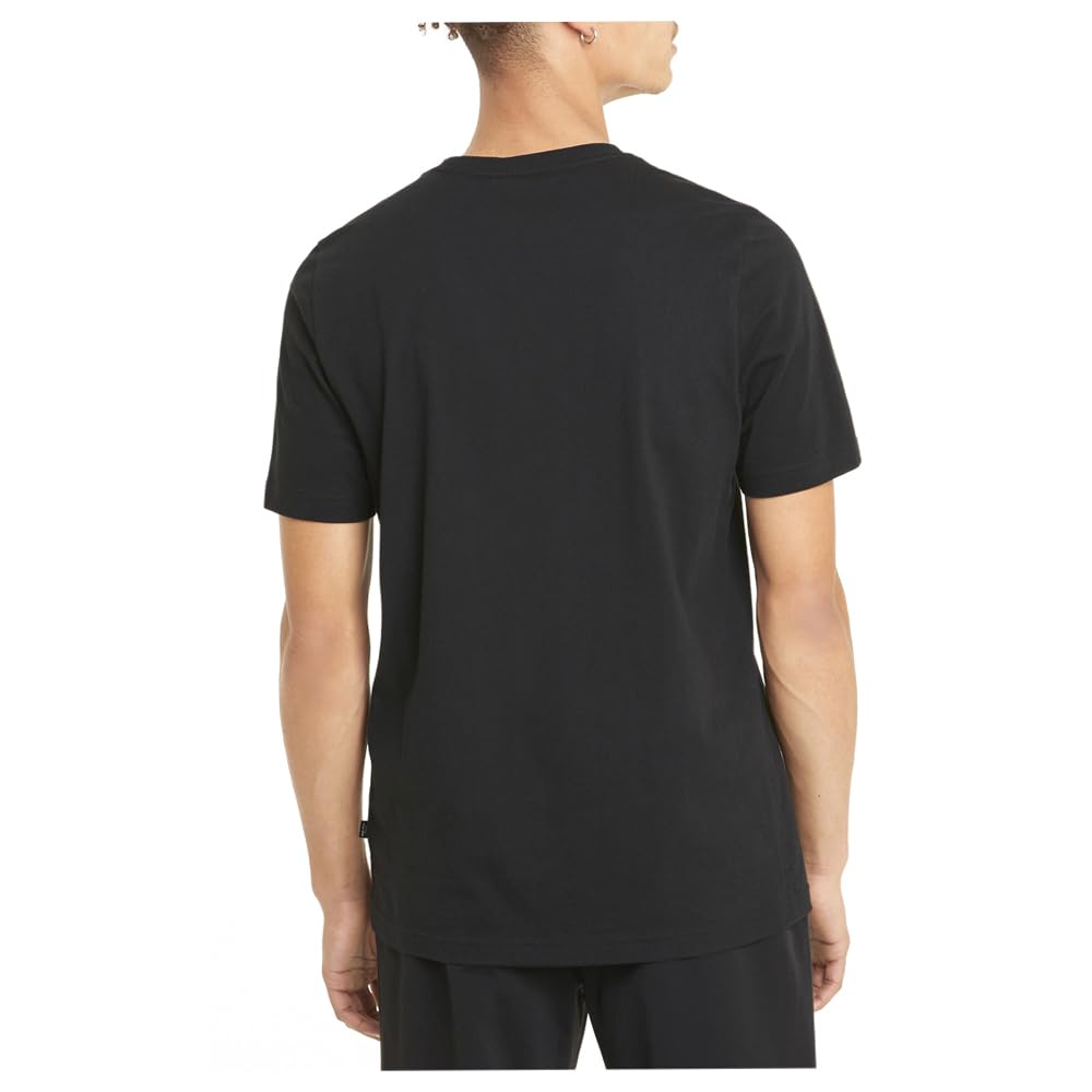 PUMA Essential Logo tee Camiseta, Negro Black, XXL para Hombre