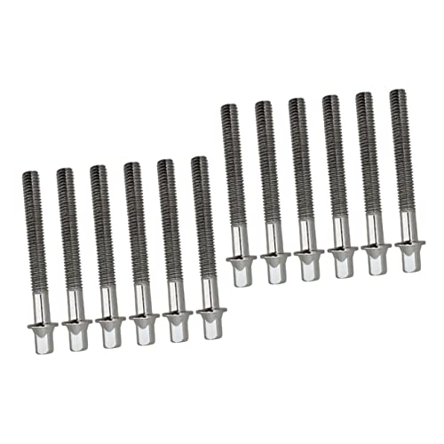 FAVOMOTO Pack de 12 piezas de hardware para batería: tornillos y arandelas metálicos para montaje de aros de bombo, tom y micrófono miniatura 1